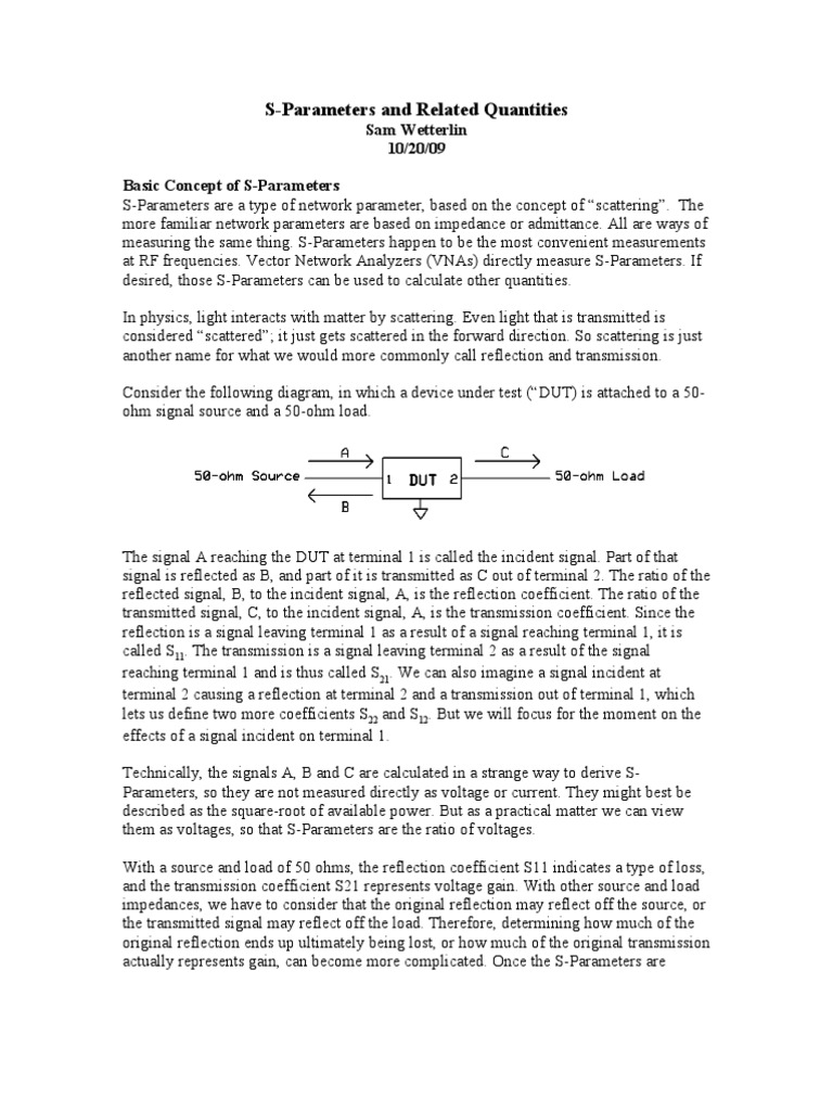 S Parameters | PDF