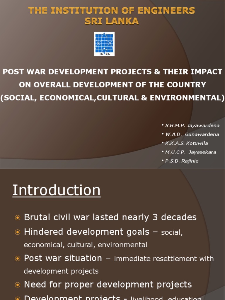Post-War Development Impact Analysis | PDF | Infrastructure | Economies