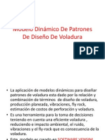 Modelo dinámico de patrones de diseño de voladura