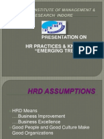 Presentation On HR Practices & Knowledge "Emerging Trends"