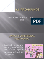 Personal Pronounds