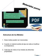 Clasificacion de Los Materiales (Materiales Puros)