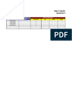 Daily sales tracker with order numbers and customer renewals