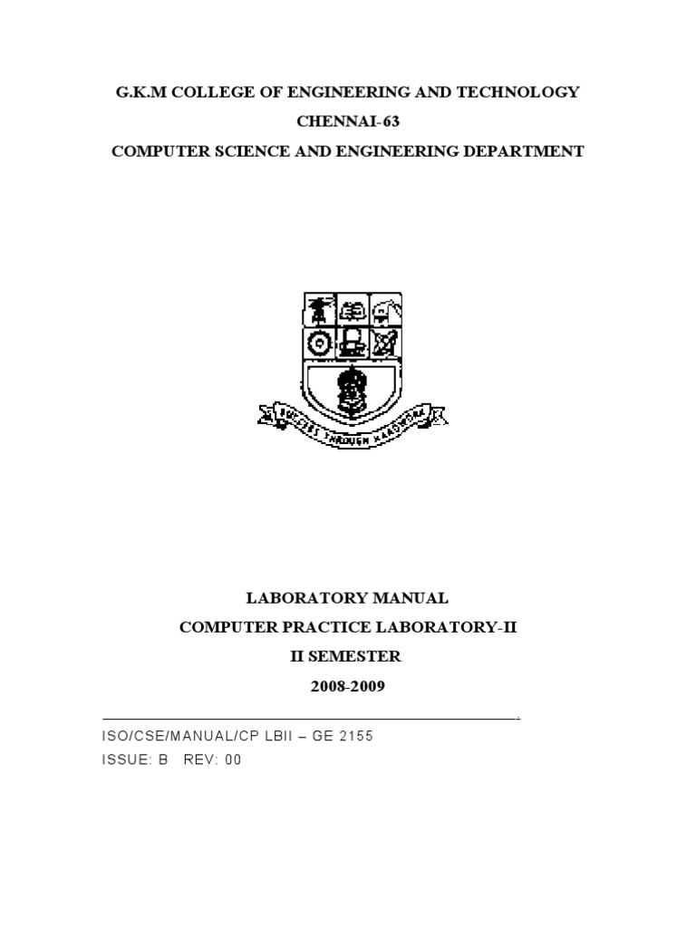 Computer Practice Lab Manual | PDF | Command Line Interface | Operating ...