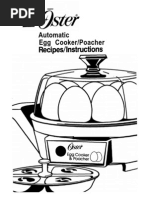 Oster Egg Cooker Manual