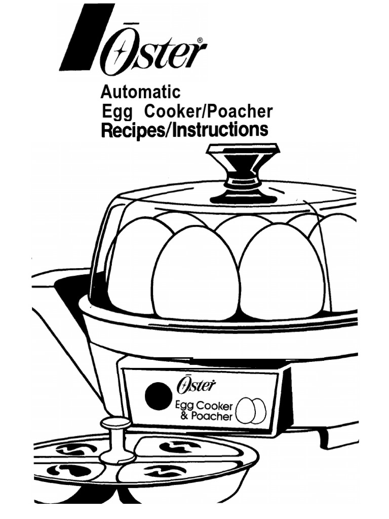 Oster Egg Cooker Manual Teaspoon Tablespoon