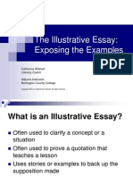 The Illustrative Essay: Exposing The Examples
