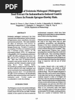 Download The Effect of Swietenia mahogani MahoganySeed Extract On Indomethacin-Induced GastricUlcers In Female Sprague-Dawley Rats by Gregory Kalona SN138650302 doc pdf