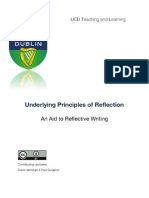 Principle of Reflection: An Aid To Reflective Writing: Reflection Handbook SCD