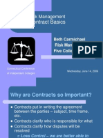 Contract Basics: Risk Management