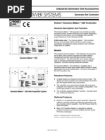 Industrial Generator Set Accessories: Kohlerr Decision-Makert550 Controller