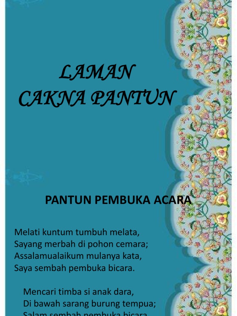 Laman Cakna Pantun Pdf