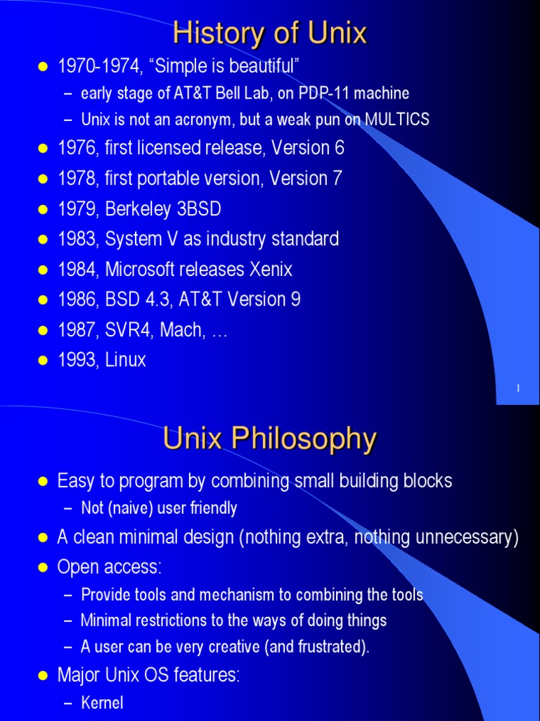 1-unix.ppt | Command Line Interface | Operating System | Free 30-day ...