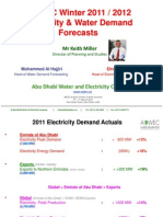 ADWEC Winter 2011 2012 Demand Forecast Mar 2012