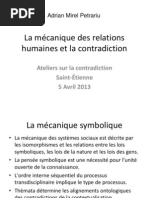 La mécanique des relations humaines et la contradiction Adrian Mirel Petrariu