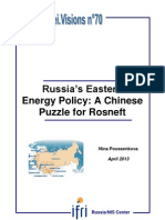 Russia's Eastern Energy Policy: A Chinese Puzzle For Rosneft