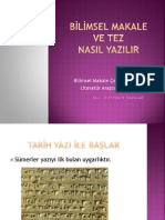 BİLİMSEL MAKALE NASIL YAZILIR Son