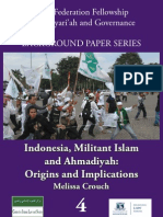 Indonesia, Militant Islam and Ahmadiyah
