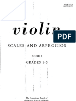 Abrsm Publishing Violin Scales and Arpeggios Book 1