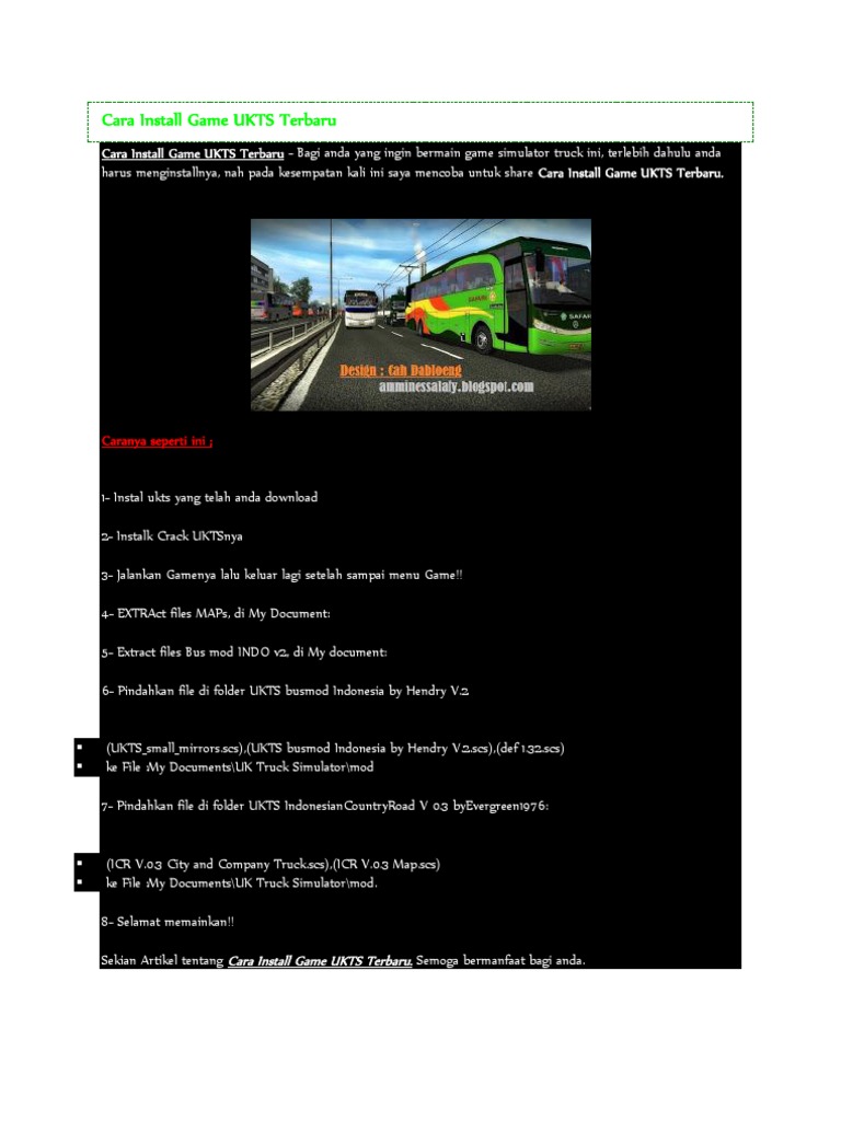 Download Game Simulator Bus Indonesia Full Crack