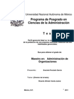 Perfil gerencial ideal vs. la realidad del perfil colectivo de la población de una empresa mexicana1