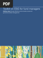 ESG Tool Kit For Fund Managers