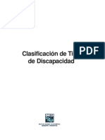 Clasificación de Tipo de Discapacidad