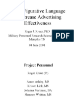 Using Figurative Language to Increase Military Advertising