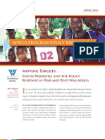 Moving Targets: Youth Priorities and The Policy Response in War and Post-War Africa