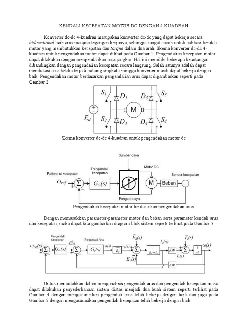 86170597 Kendali Kecepatan Motor Dc Dengan 4 Kuadrandoc