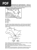 Exercícios de Escala Cartográfica 6º Ano | PDF | Mapa | Cartografia
