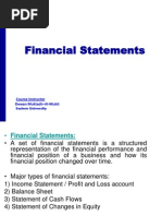 Financial Statements: Course Instructor Dewan Muktadir-Al-Mukit