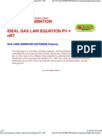 Gas Laws Animation Software - Ideal Gas Law Equation 2 PDF