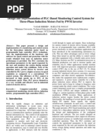 Design and Implementation of PLC-Based Monitoring Control System For Three-Phase Induction Motors Fed by PWM Inverter