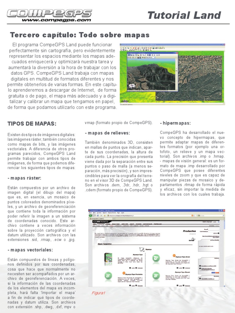 Guía de Mapas en CompeGPS Land | PDF | Mapa | Sistema coordinado