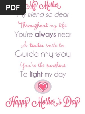 Mother's Day Printable
