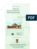 International Workshop Ongovernment Performance ManagementJuly 1-12, 2013, NEW DELHI, INDIA