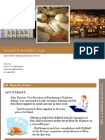 Malston Bakery Case: MKGS14046 Marketing Industrial/Services
