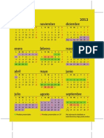 Calendario Uned 2012-13 Bolsillo