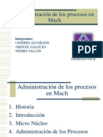 Administración procesos Mach