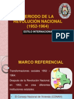 Periodo de La Revolución Nacional (1952-1964)