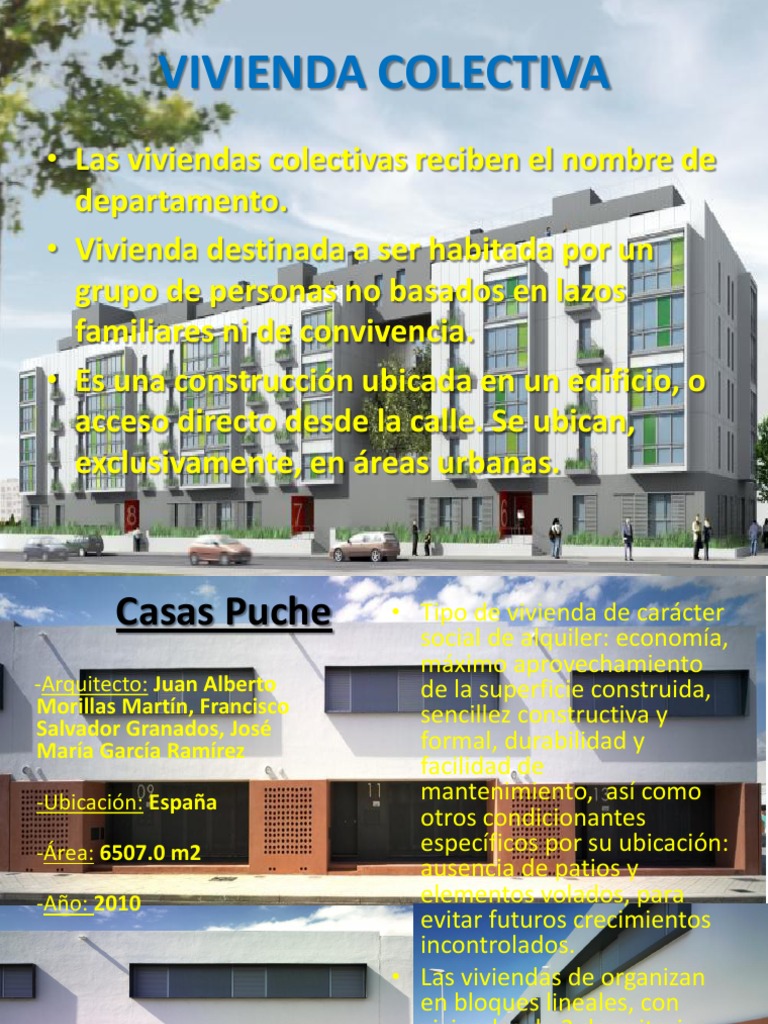 Tipologías de Vivienda Colectiva en España | PDF