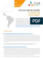 SPOTLIGHT ON PUBLICATIONS: Latin American Microfinance