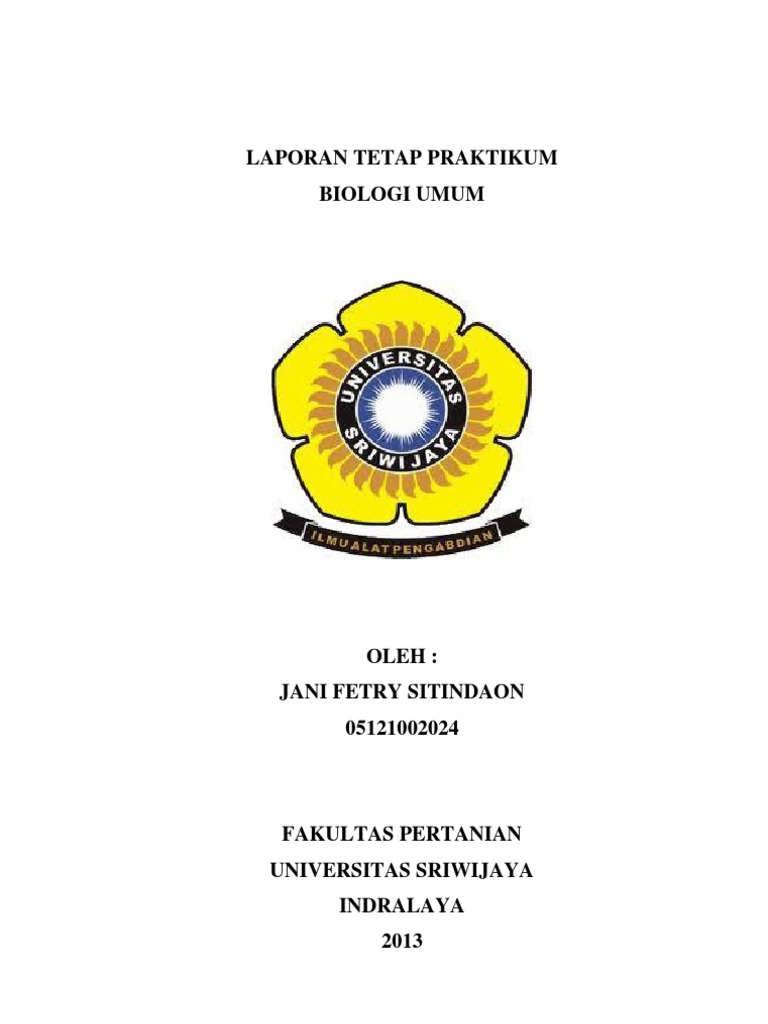 Format Laporan Tetap Praktikum Bio