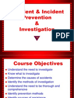 Accident Prevention & Investigation Course Overview