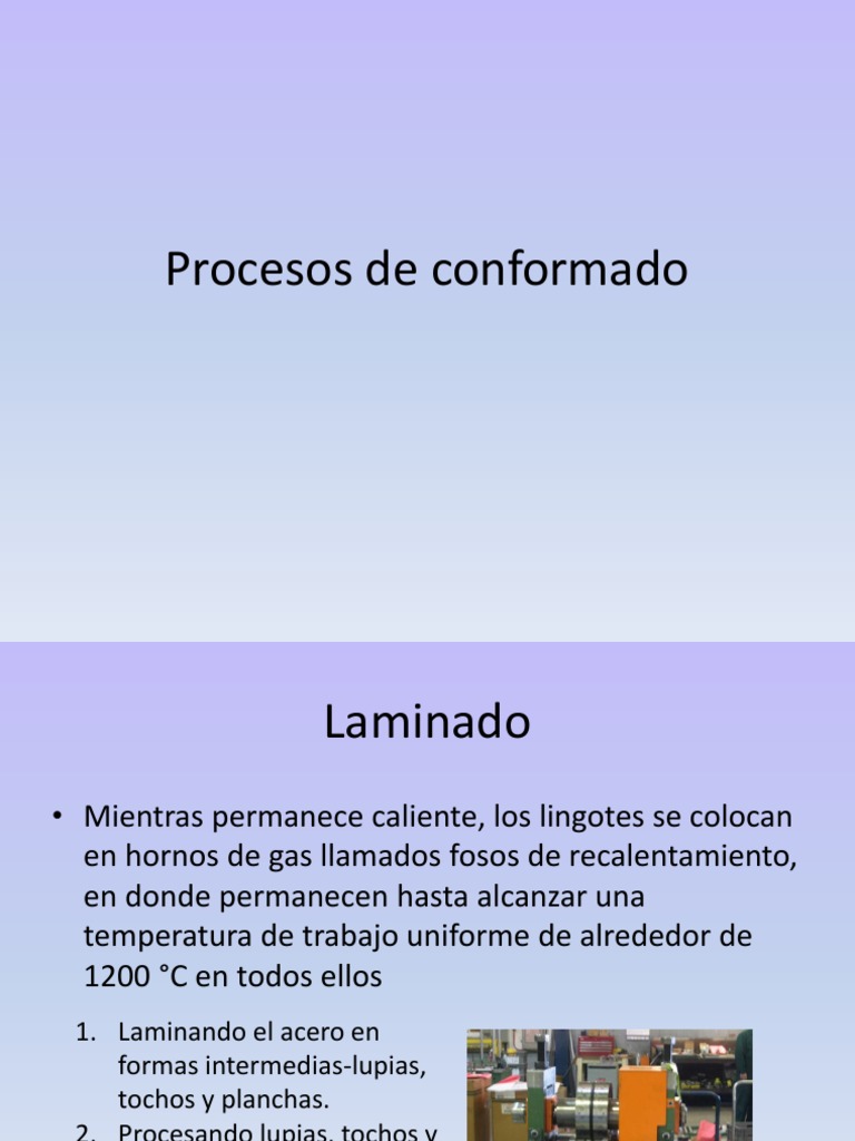 Procesos de Conformado | PDF | Forjar | Fundición (metalurgia)