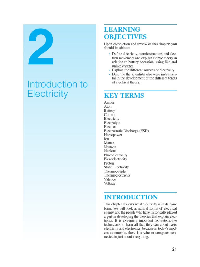 Introduction to Electricity Basics | PDF
