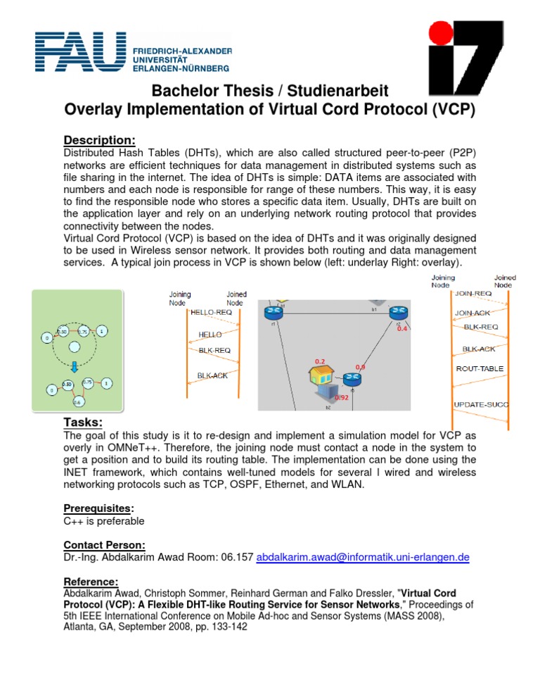 VCP Implementation in Sensor Networks | PDF