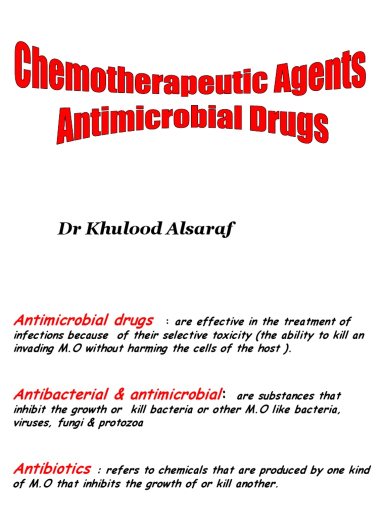 Chemotherapeutic Agents PDF Antibiotics Penicillin