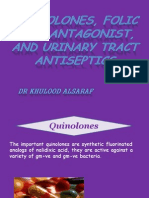 Quinolones, Folic Acid Antagonist, and Urinary Tract Antiseptics